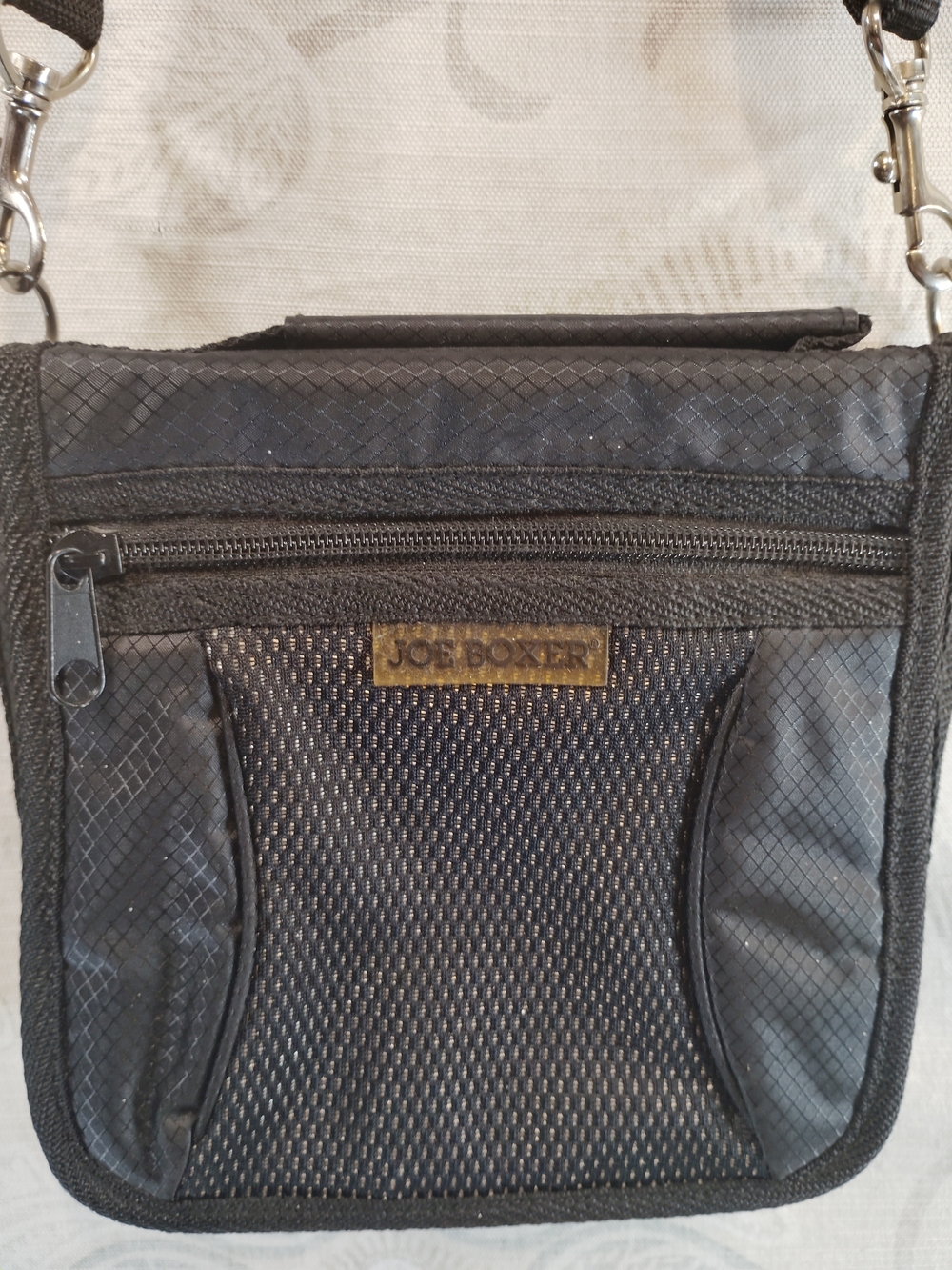 Joe Boxer Black Messenger Crossbody Bag